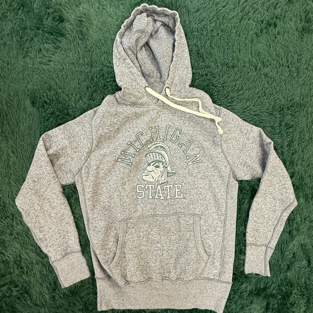 Michigan State University Gray Small Pullover Sweatshirt Hoodie